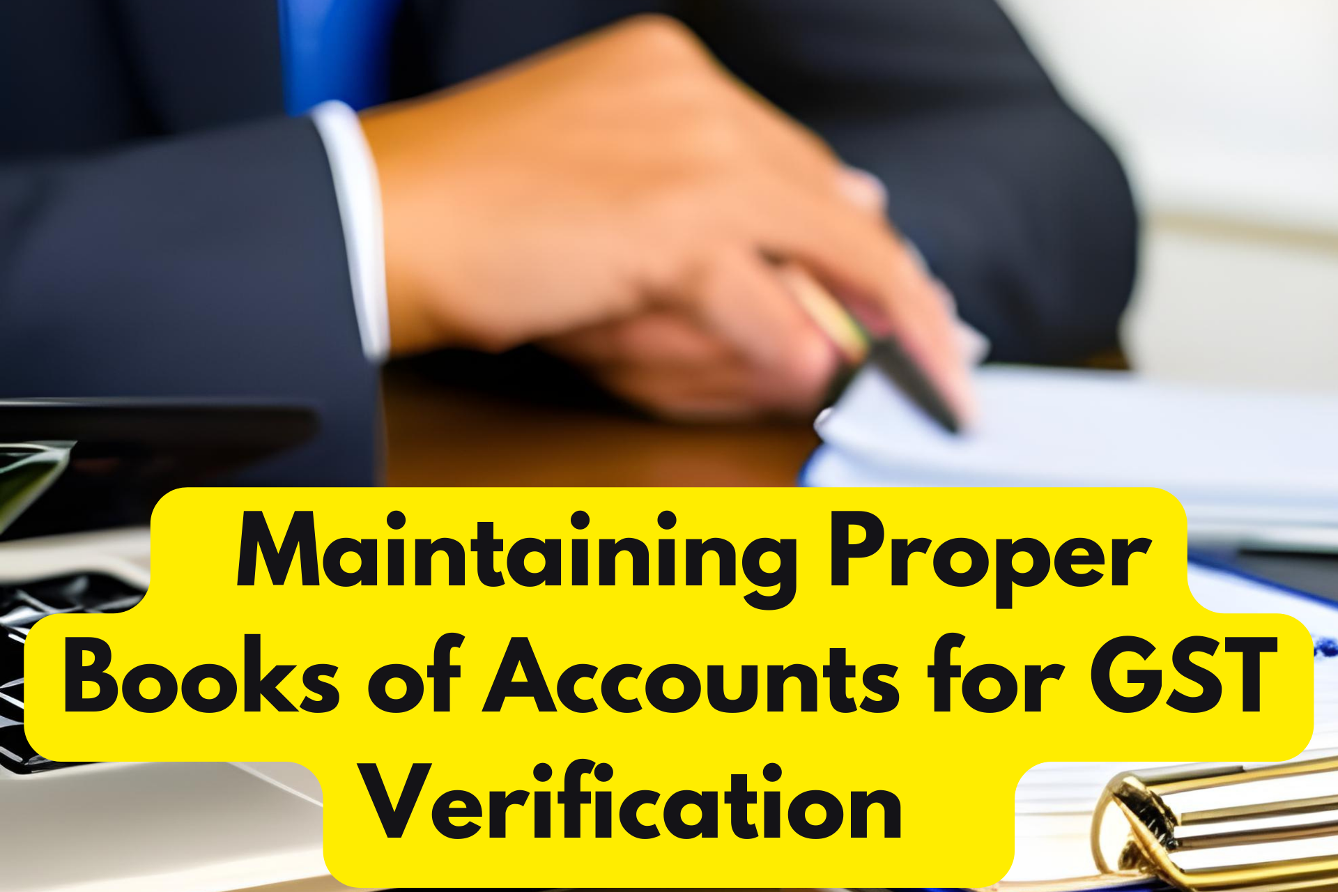 Crucial Importance of Maintaining Proper Books of Accounts for GST