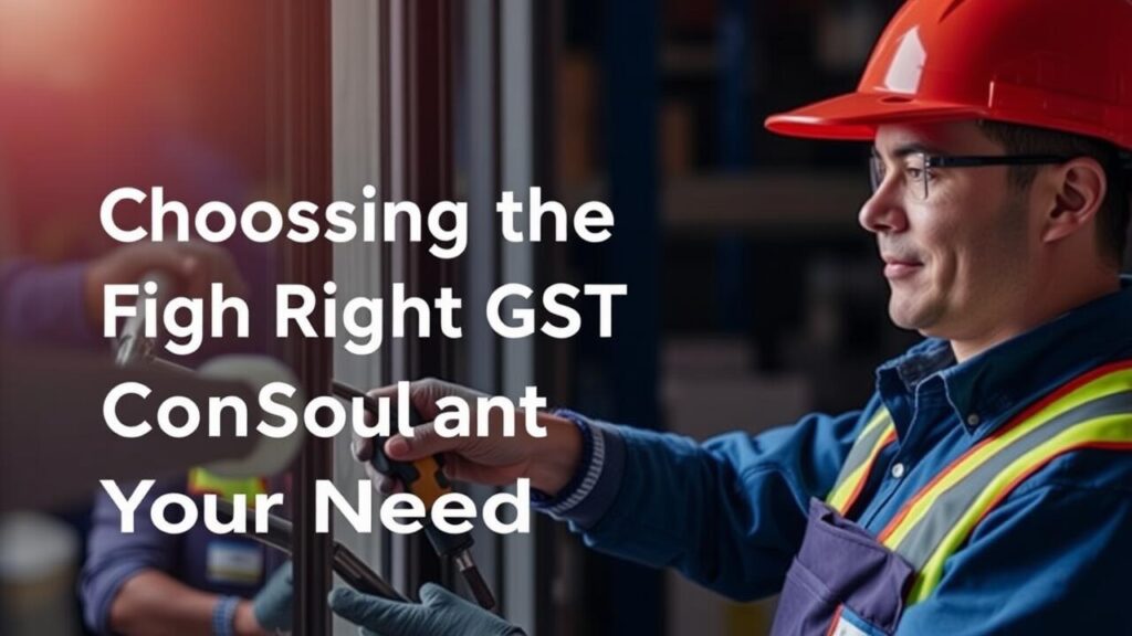 Choosing the Right GST Consultant for Your Needs
